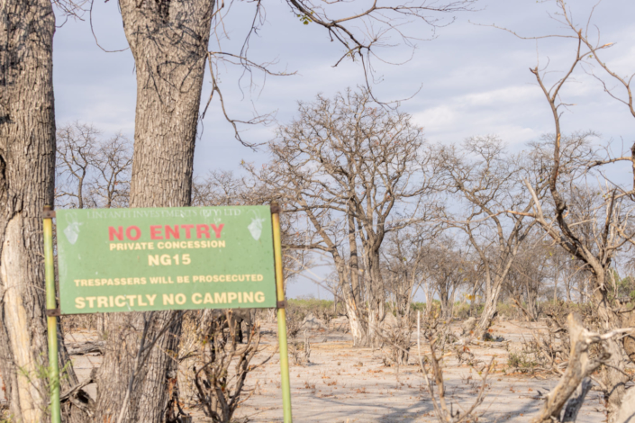 Sécheresse dans le Linyanty - paysage de désolation du au global warmiing